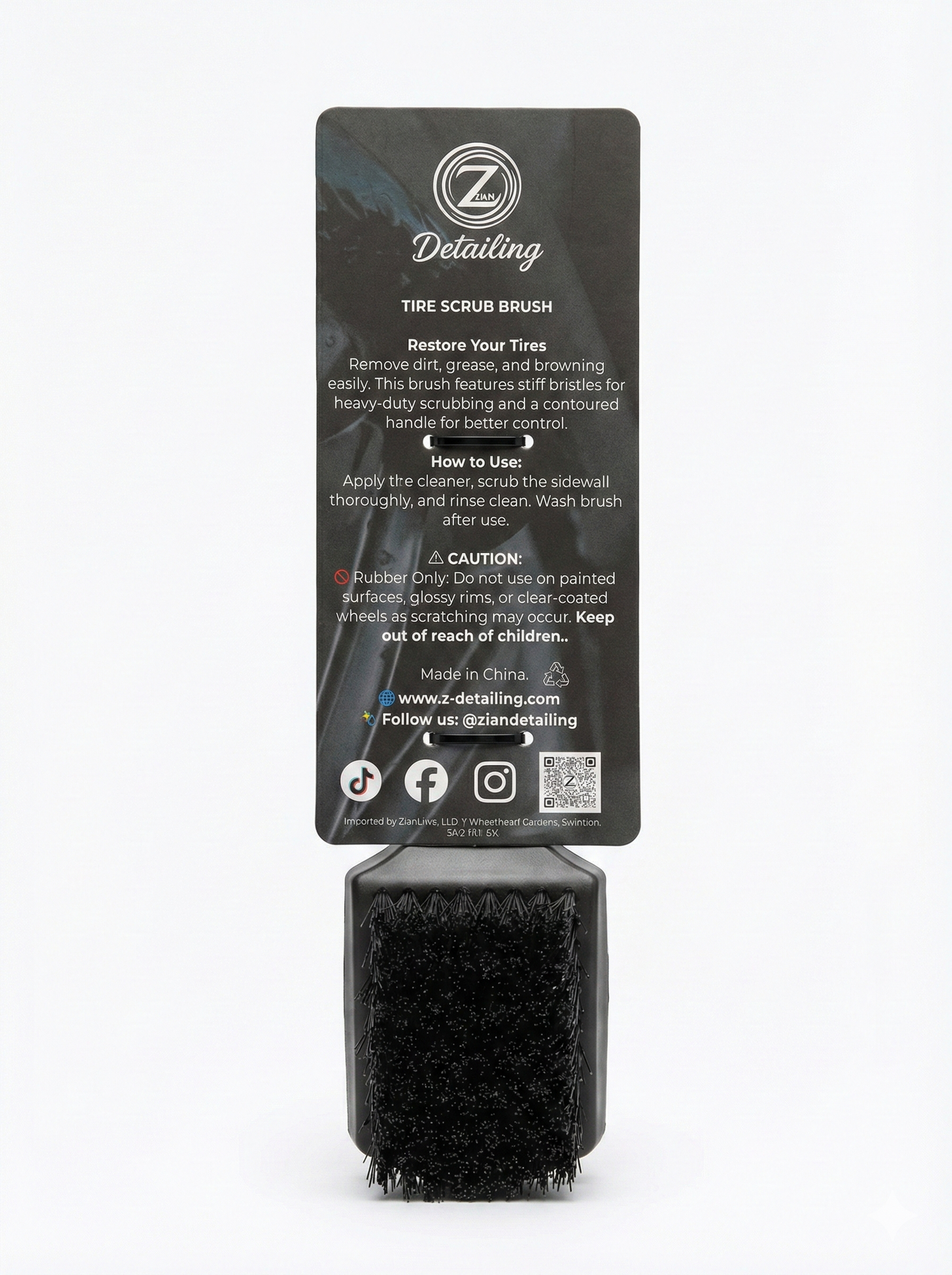 Heavy-Duty Tire Scrub Brush