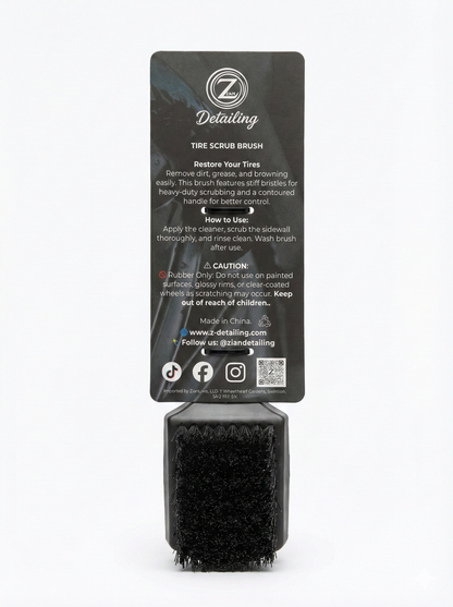 Heavy-Duty Tire Scrub Brush