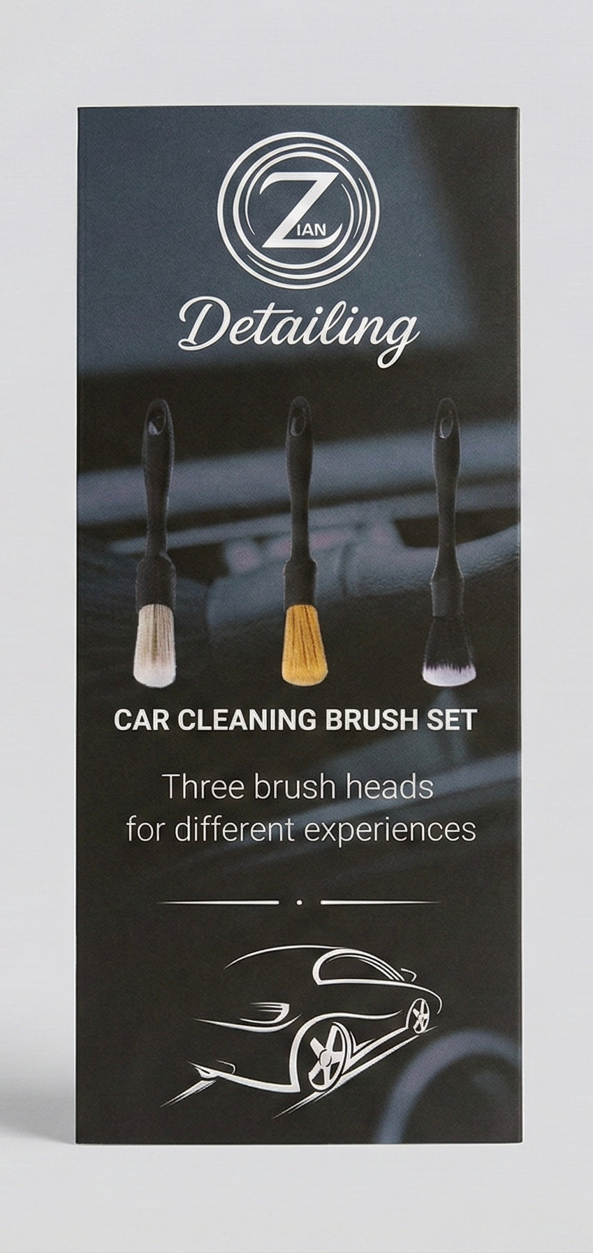 Premium Car Cleaning Brush Set (3-Pack)
