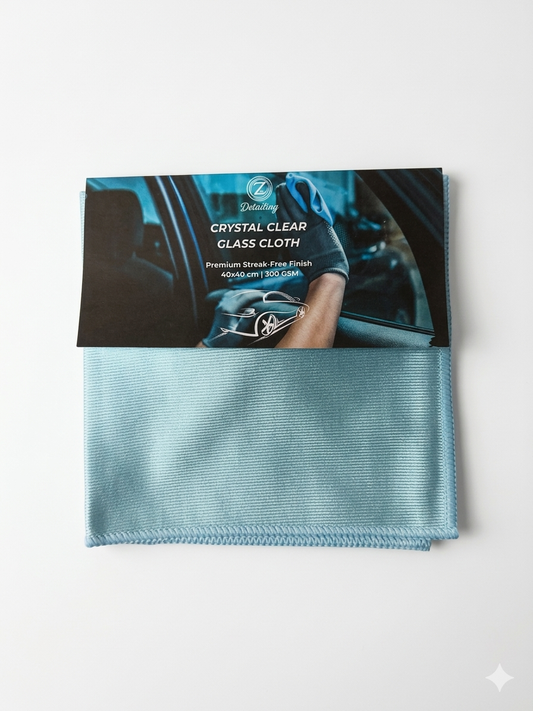 Zian Detailing Crystal Clear Glass Cloth – Premium Streak-Free Finish